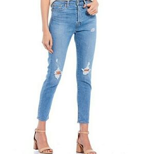 Levi's Wedgie Fit High Rise Distressed Jeans